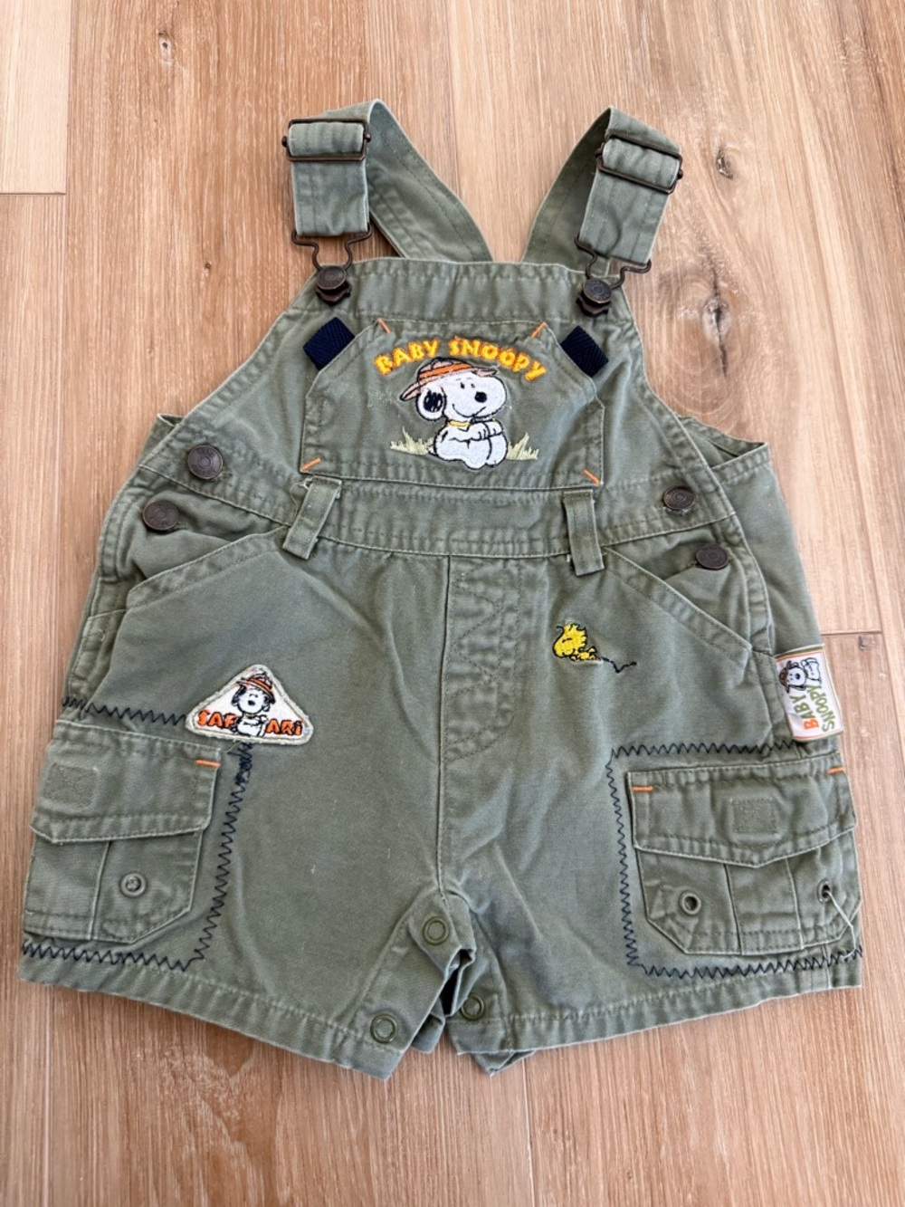 Vintage Baby Snoopy Shortalls